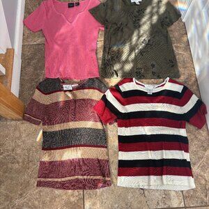 Short sleeves summer sweater tops